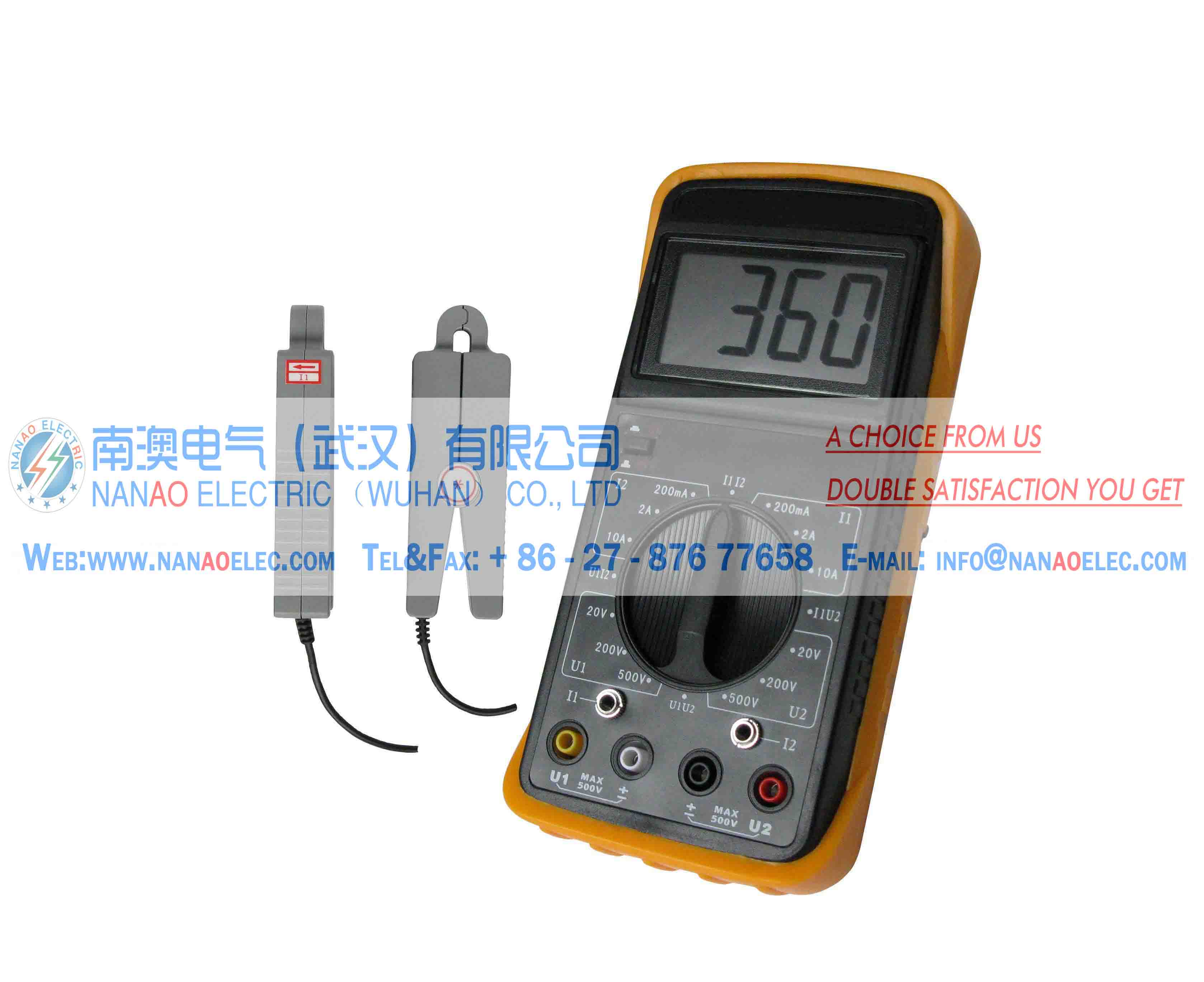 NASGQ Series Digital Display Clamp-on Phase Meter